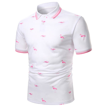 Stitching Webbing Men's Short Sleeve