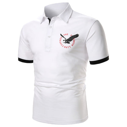 Stitching Webbing Men's Short Sleeve