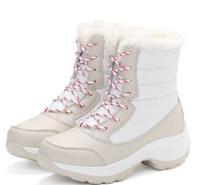 Waterproof Ladies Cotton Shoes Boots