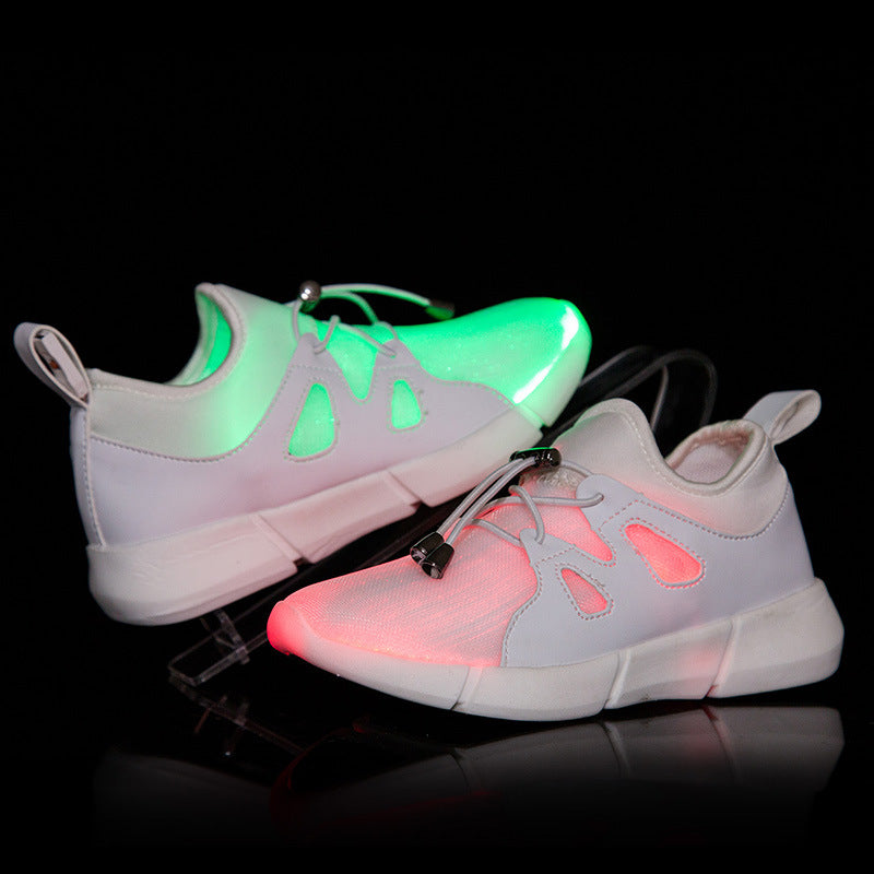 LED luminous mesh shoes