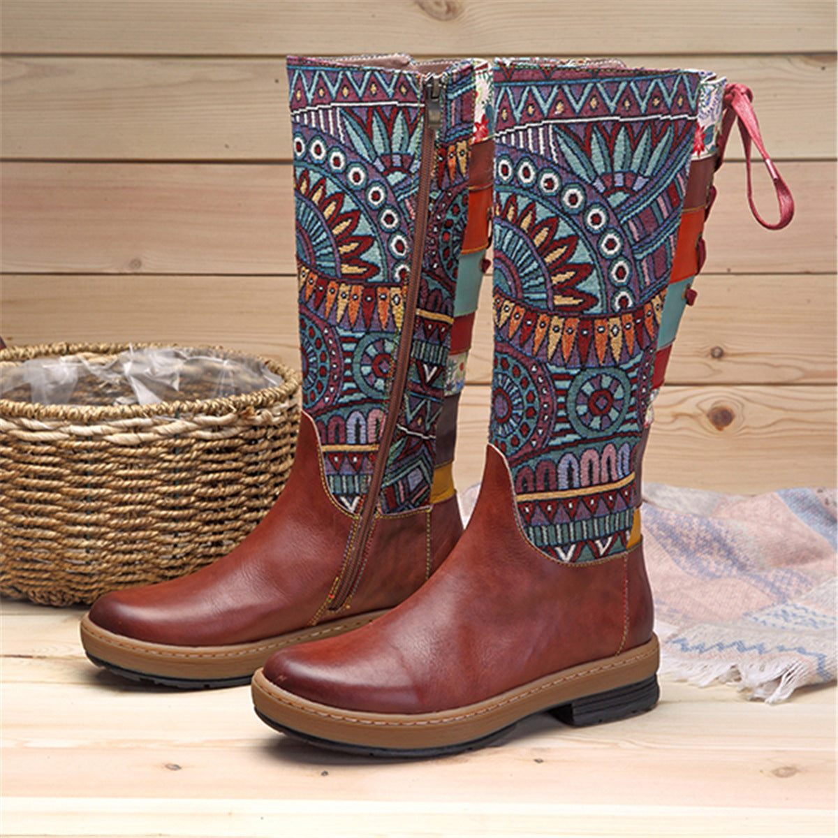 Vintage Mid-calf Boots Women