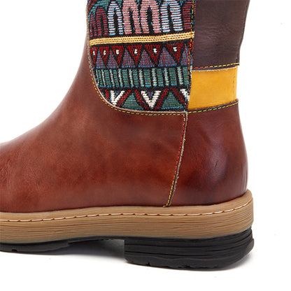 Vintage Mid-calf Boots Women