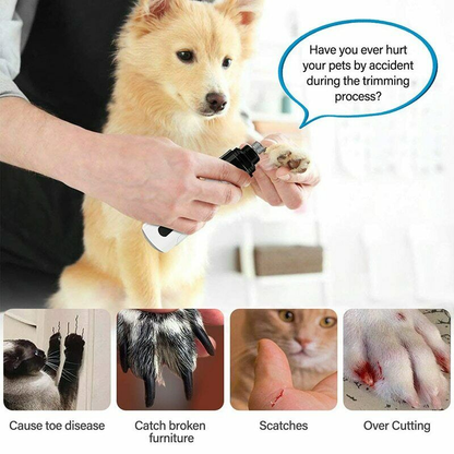 Pet Dog Cat Nail, Care Clipper Electric Kit