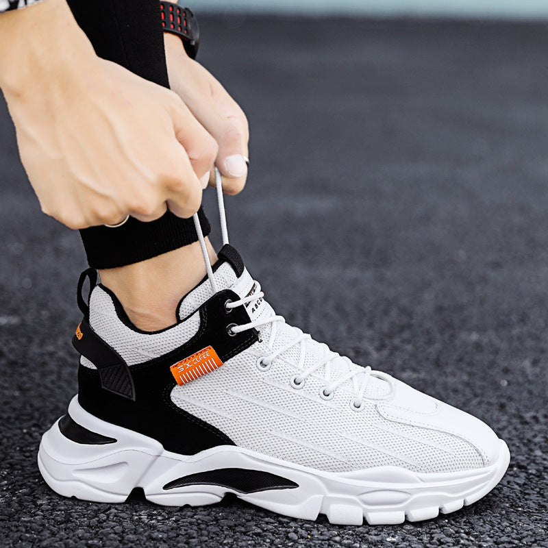 New High-top Flying Woven Sports Men's Shoes