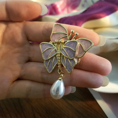 Female Silk Scarf Button