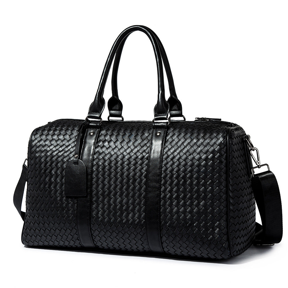 Single shoulder hand-woven bag