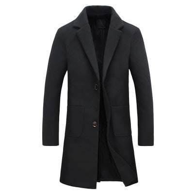 Mid-length Coat Men's Slim