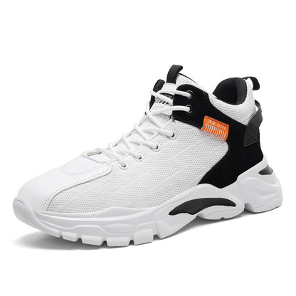 New High-top Flying Woven Sports Men's Shoes