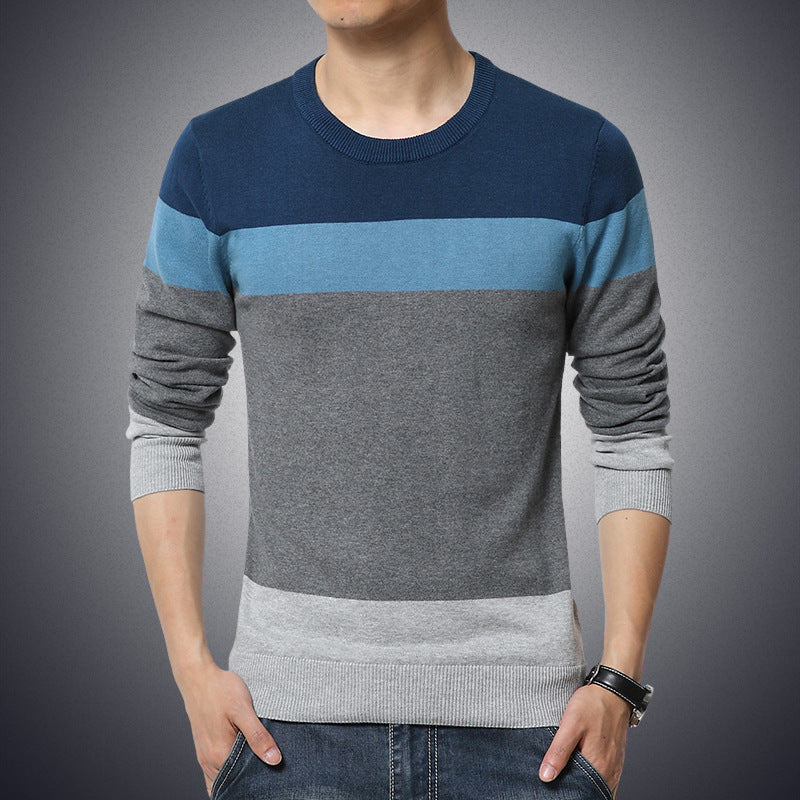 Winter Men's Round Neck Thicken Sweater