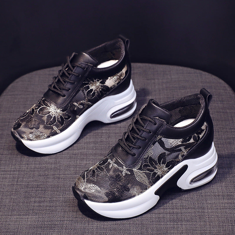 Sports Style Mesh Lace Casual Shoes