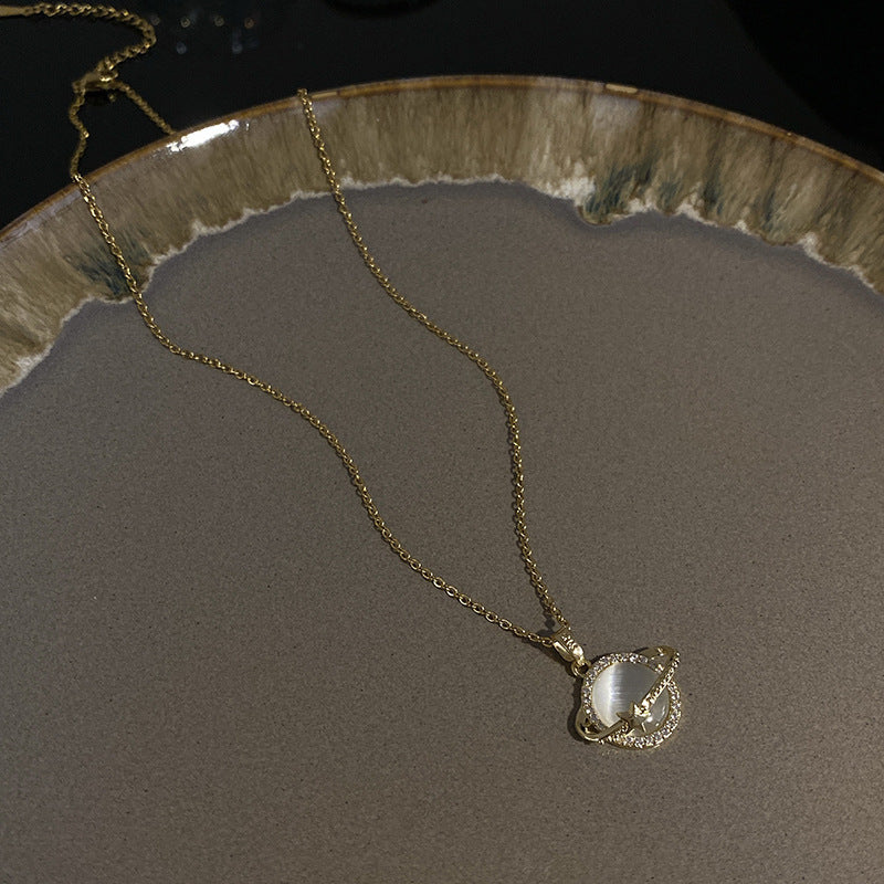 Geometric Titanium Steel Necklace For Female