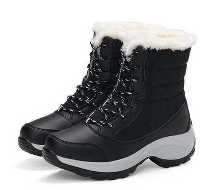 Waterproof Ladies Cotton Shoes Boots