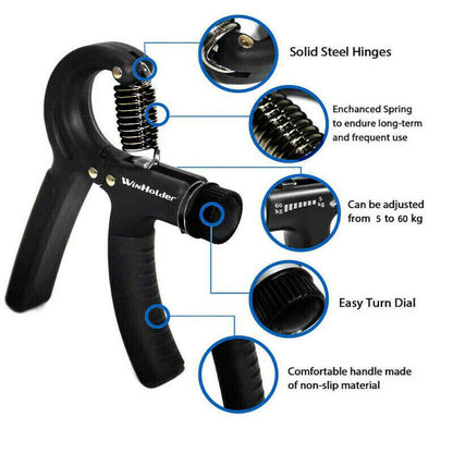 Hand Grip Adjustable Trainer Gripper Strengthener Gym