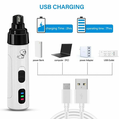 Pet Dog Cat Nail, Care Clipper Electric Kit