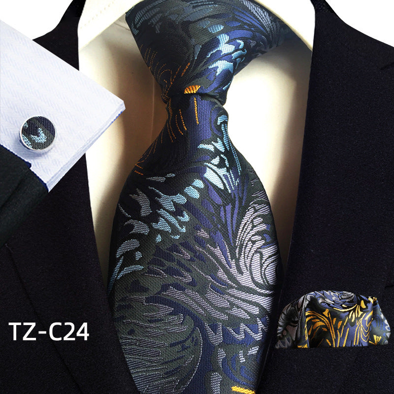 Men's Tie Pocket Towel Cuffs Three Piece Suit