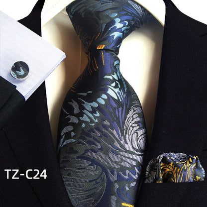 Men's Tie Pocket Towel Cuffs Three Piece Suit