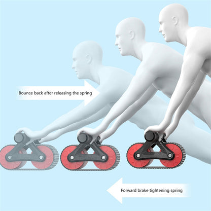 Products Double Wheel Abdominal Exerciser Women Men Automatic Rebound