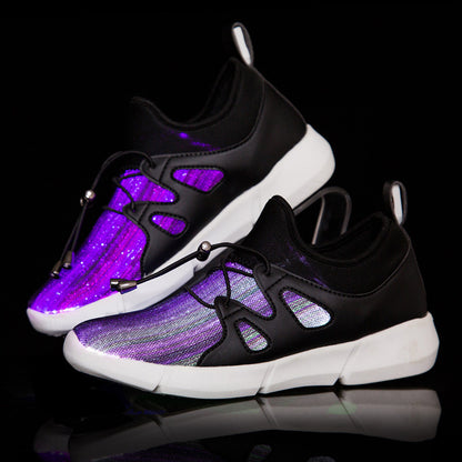 LED luminous mesh shoes