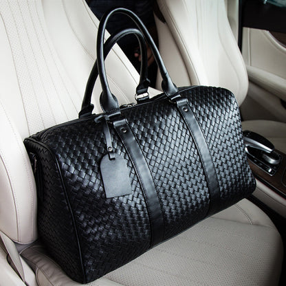 Single shoulder hand-woven bag