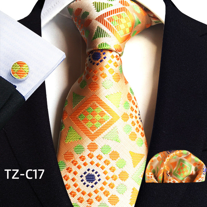 Men's Tie Pocket Towel Cuffs Three Piece Suit