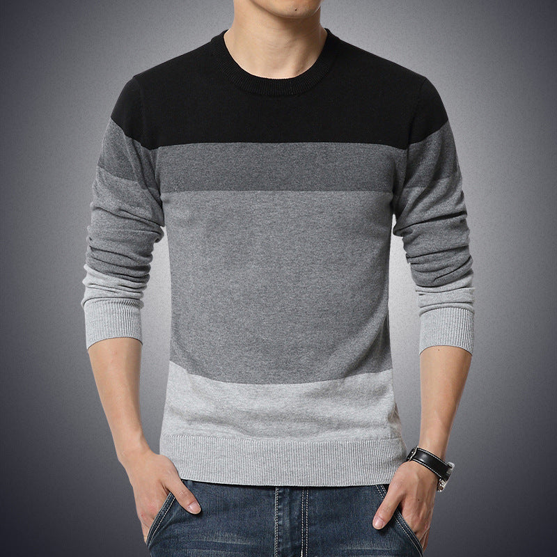 Winter Men's Round Neck Thicken Sweater