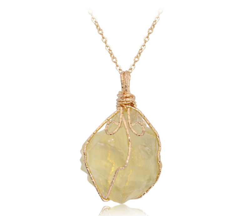 Natural stone pendant