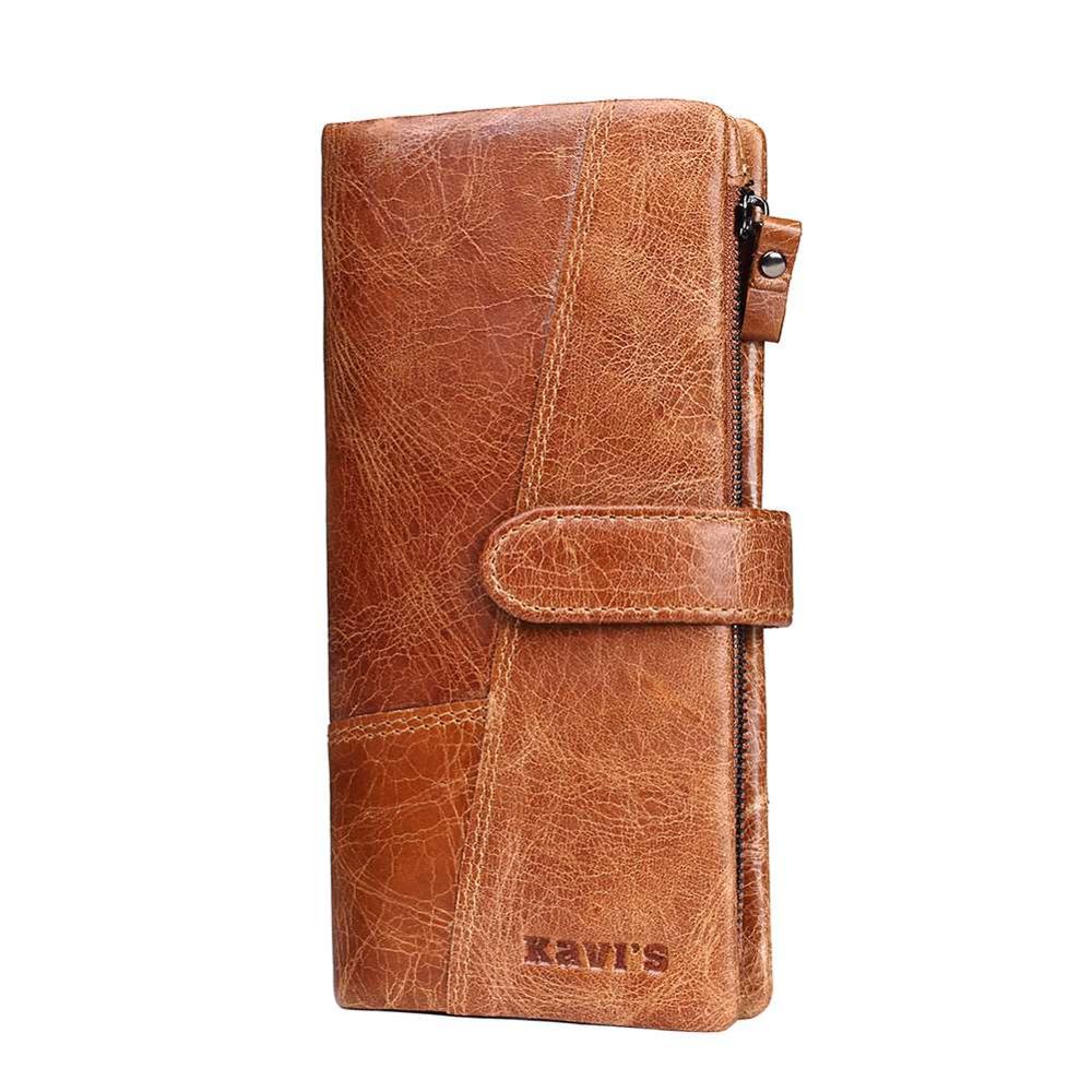 KAVIS Genuine Leather Women Wallet