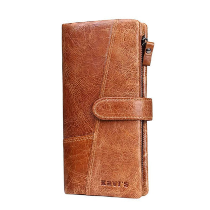 KAVIS Genuine Leather Women Wallet