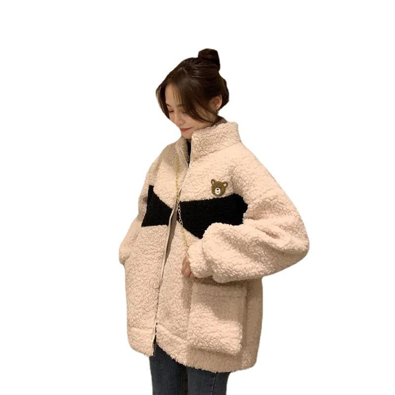 Lamb Wool Plus Velvet Jacket Female