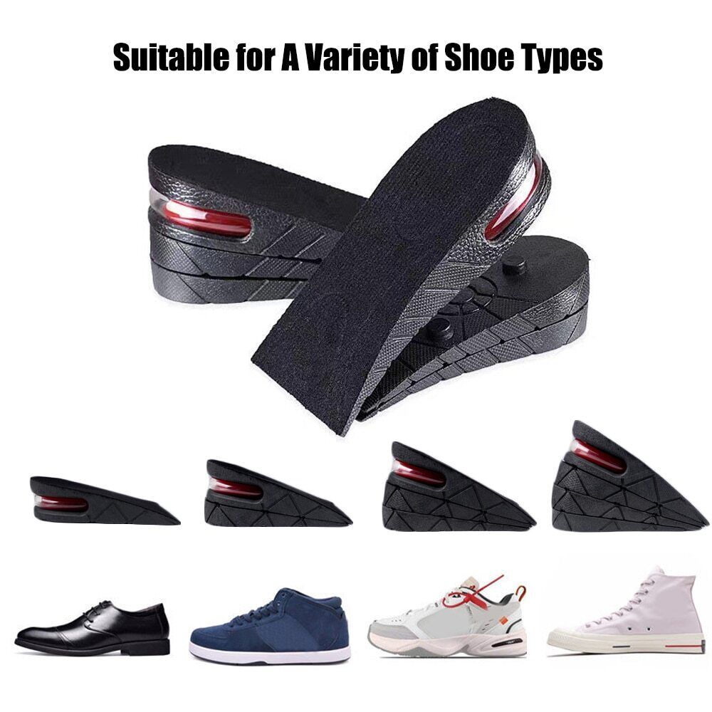 Eight Increase Insole Height Invisible Lift Adjustable Heel Lifting Inserts Shoe Pads Women Men Invisible Height Increase Insoles Heel Lift Taller Shoe Inserts Pad