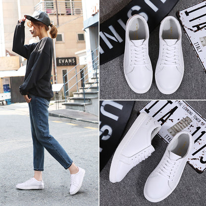 New Lady White Shoe Leather