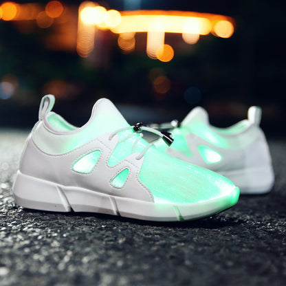 LED luminous mesh shoes