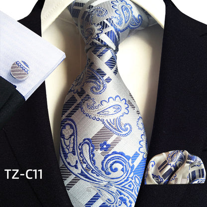 Men's Tie Pocket Towel Cuffs Three Piece Suit