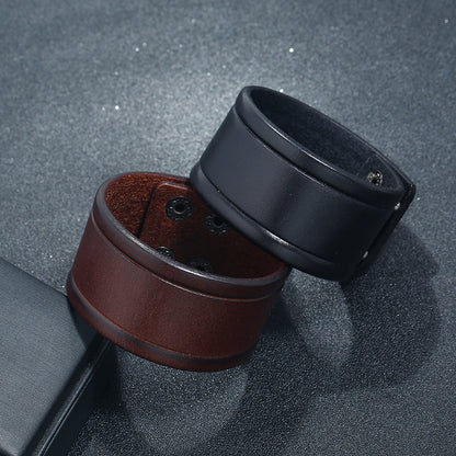 Men's Punk Leather Bracelet