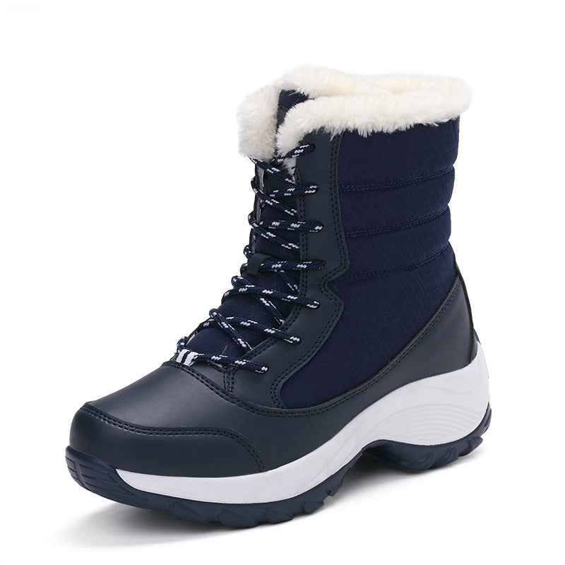 Waterproof Ladies Cotton Shoes Boots