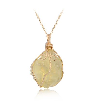 Natural stone pendant