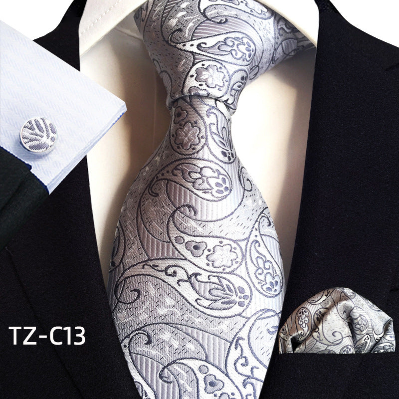 Men's Tie Pocket Towel Cuffs Three Piece Suit