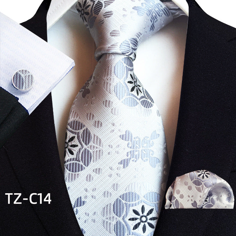 Men's Tie Pocket Towel Cuffs Three Piece Suit