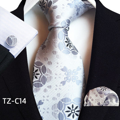 Men's Tie Pocket Towel Cuffs Three Piece Suit