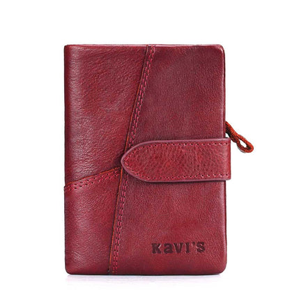 KAVIS Genuine Leather Women Wallet