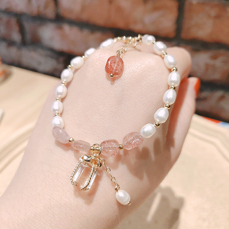 Peach Blossom Baroque Pearl Bracelet
