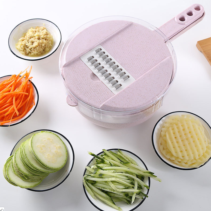 8 In 1 Vegetable Slicer With Strainer Vegetable Cutter
