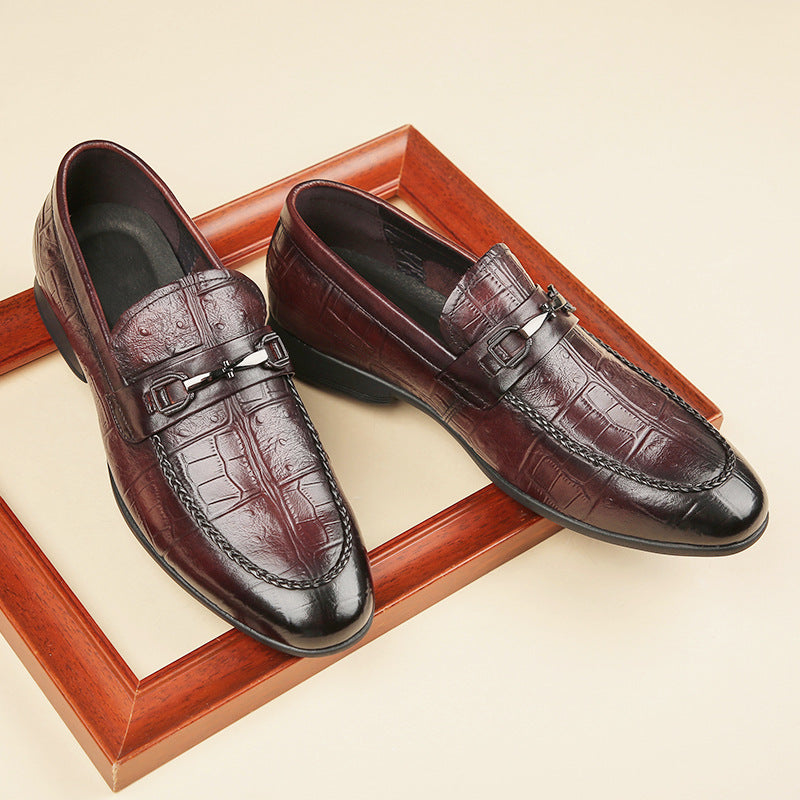 Leather One-legged Loafers