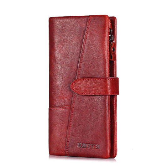 KAVIS Genuine Leather Women Wallet