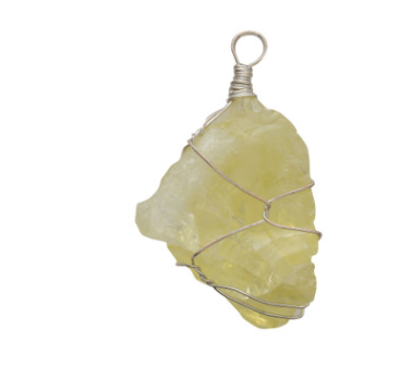Natural stone pendant