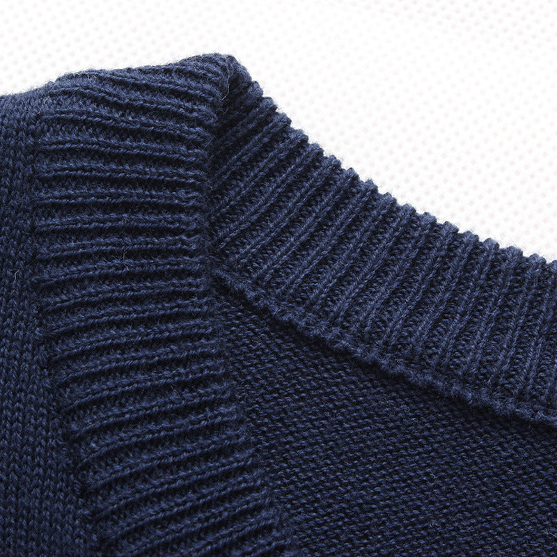 Winter Men's Round Neck Thicken Sweater