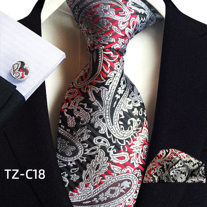 Men's Tie Pocket Towel Cuffs Three Piece Suit