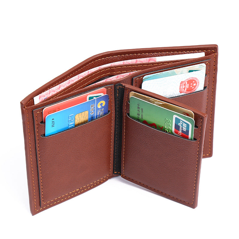 Wallet Men Short Leather Wallet