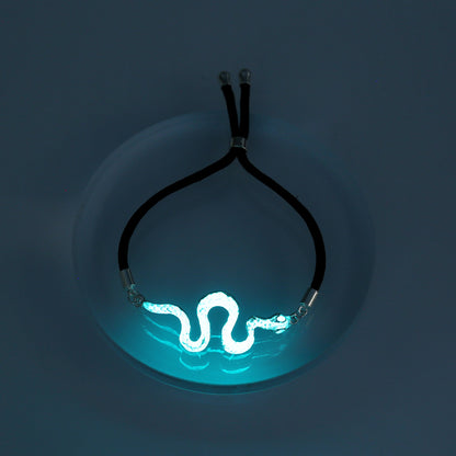 Silver Snake, glow-in-the-dark