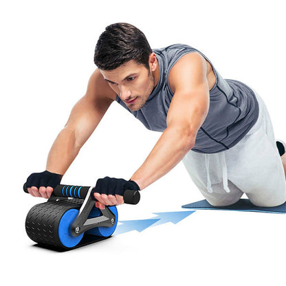 Products Double Wheel Abdominal Exerciser Women Men Automatic Rebound